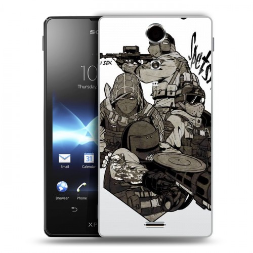 Дизайнерский пластиковый чехол для Sony Xperia TX Rainbow Six Siege