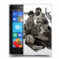 Дизайнерский пластиковый чехол для Microsoft Lumia 435 Rainbow Six Siege