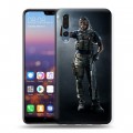 Дизайнерский силиконовый с усиленными углами чехол для Huawei P20 Pro Rainbow Six Siege