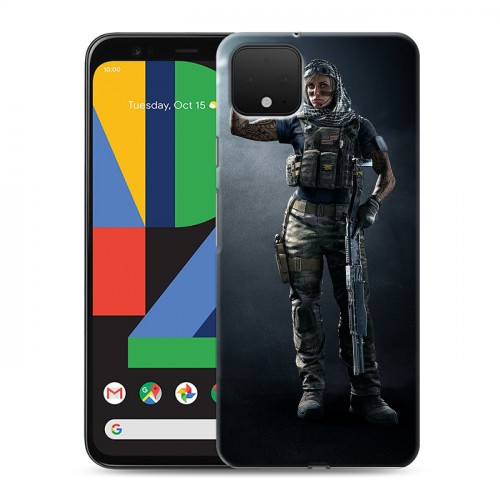 Дизайнерский пластиковый чехол для Google Pixel 4 Rainbow Six Siege