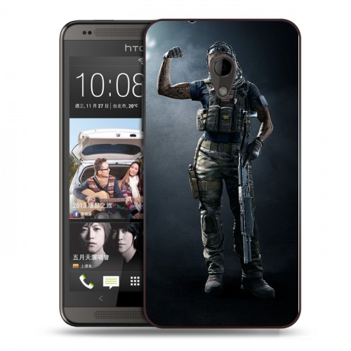 Дизайнерский пластиковый чехол для HTC Desire 700 Rainbow Six Siege