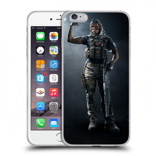 Дизайнерский силиконовый чехол для Iphone 6 Plus/6s Plus Rainbow Six Siege