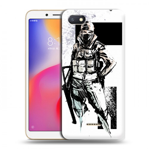 Дизайнерский пластиковый чехол для Xiaomi RedMi 6A Rainbow Six Siege