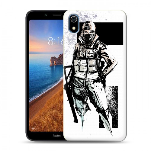 Дизайнерский силиконовый чехол для Xiaomi RedMi 7A Rainbow Six Siege