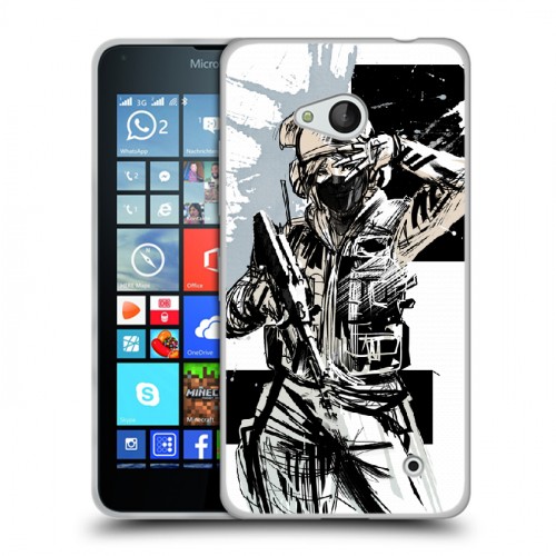 Дизайнерский пластиковый чехол для Microsoft Lumia 640 Rainbow Six Siege