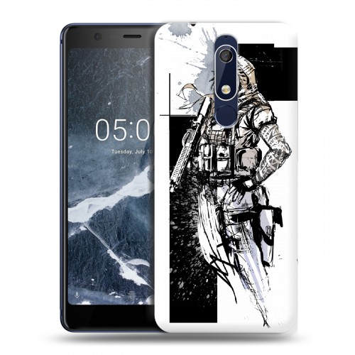 Дизайнерский пластиковый чехол для Nokia 5.1 Rainbow Six Siege