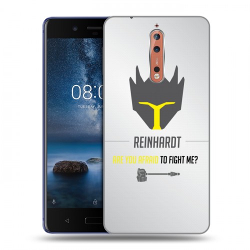 Дизайнерский пластиковый чехол для Nokia 8 Overwatch