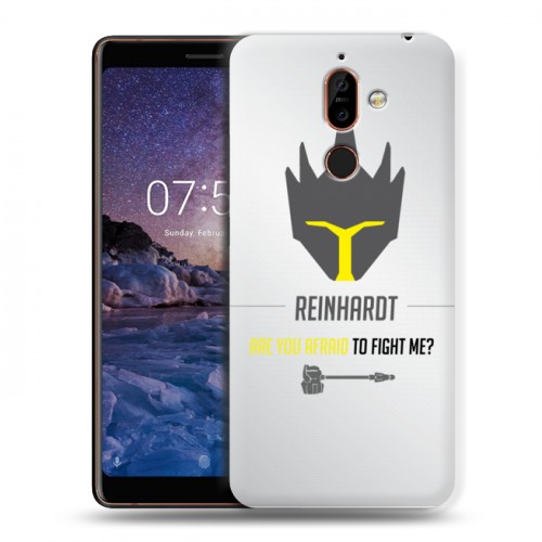 Дизайнерский пластиковый чехол для Nokia 7 Plus Overwatch