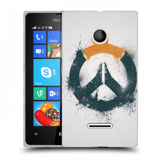 Дизайнерский пластиковый чехол для Microsoft Lumia 435 Overwatch