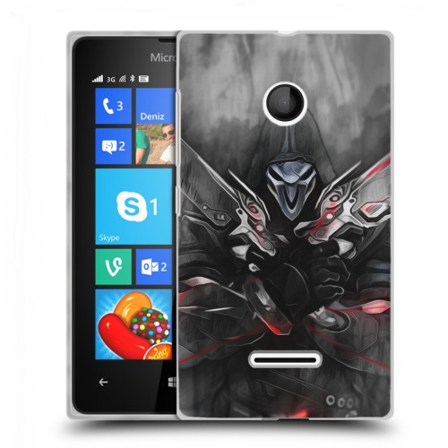 Дизайнерский пластиковый чехол для Microsoft Lumia 435 Overwatch