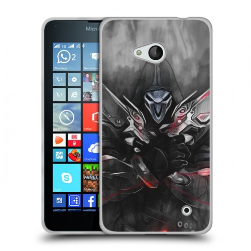 Дизайнерский пластиковый чехол для Microsoft Lumia 640 Overwatch