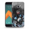 Дизайнерский пластиковый чехол для HTC 10 Overwatch