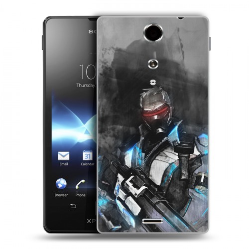 Дизайнерский пластиковый чехол для Sony Xperia TX Overwatch