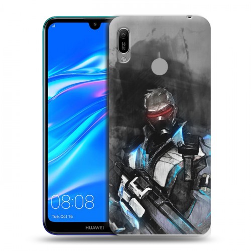 Дизайнерский пластиковый чехол для Huawei Y6 (2019) Overwatch