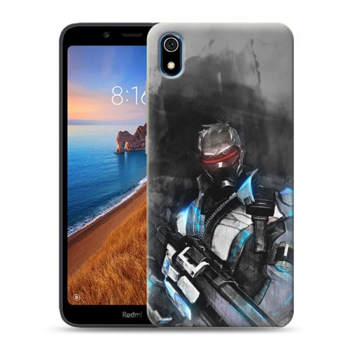 Дизайнерский силиконовый чехол для Xiaomi RedMi 7A Overwatch