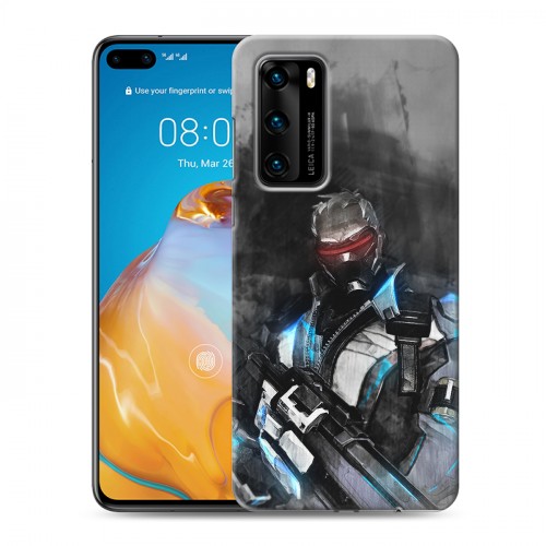 Дизайнерский пластиковый чехол для Huawei P40 Overwatch