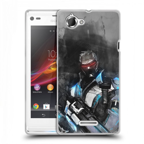 Дизайнерский пластиковый чехол для Sony Xperia L Overwatch