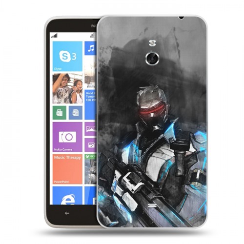 Дизайнерский пластиковый чехол для Nokia Lumia 1320 Overwatch