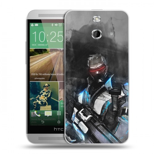 Дизайнерский пластиковый чехол для HTC One E8 Overwatch