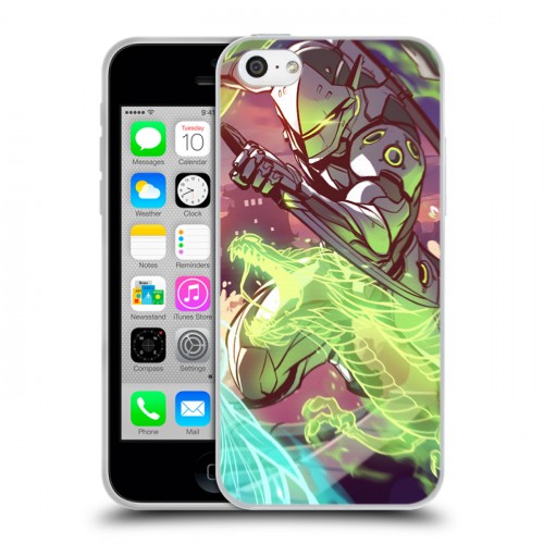 Дизайнерский пластиковый чехол для Iphone 5c Overwatch