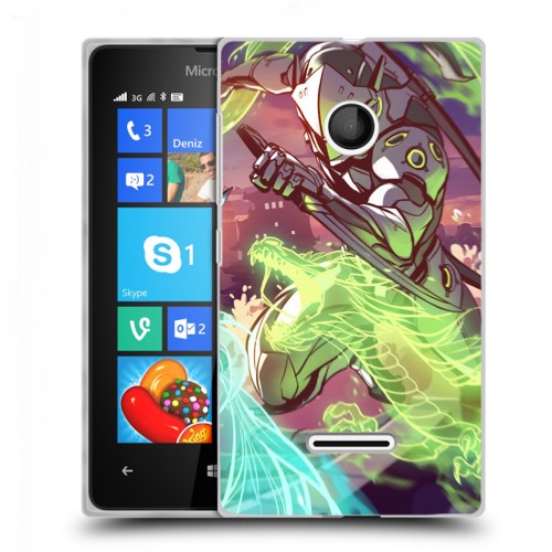 Дизайнерский пластиковый чехол для Microsoft Lumia 435 Overwatch