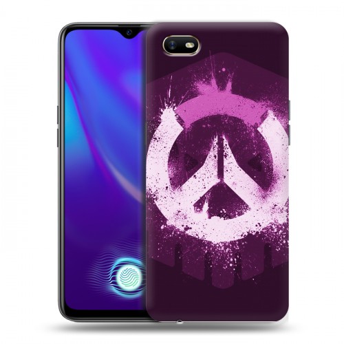 Дизайнерский силиконовый с усиленными углами чехол для OPPO A1k Overwatch