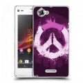 Дизайнерский пластиковый чехол для Sony Xperia L Overwatch