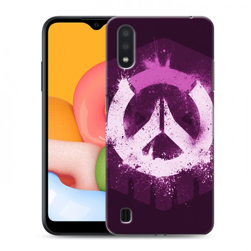 Дизайнерский силиконовый чехол для Samsung Galaxy M01 Overwatch