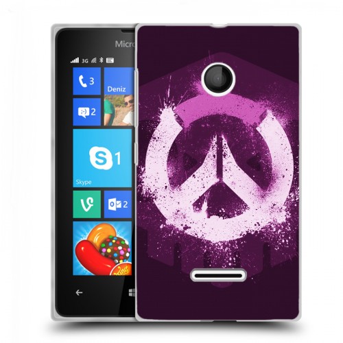 Дизайнерский пластиковый чехол для Microsoft Lumia 435 Overwatch