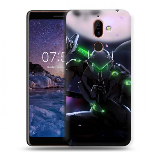 Дизайнерский пластиковый чехол для Nokia 7 Plus Overwatch