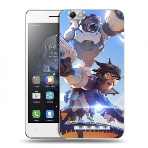 Дизайнерский силиконовый чехол для Lenovo Vibe C Overwatch