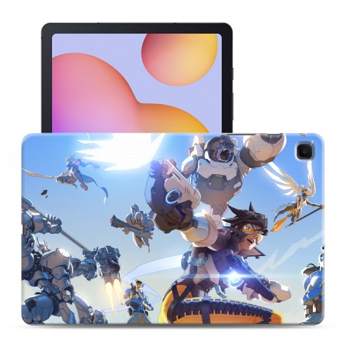 Дизайнерский силиконовый чехол для Samsung Galaxy Tab S6 Lite Overwatch