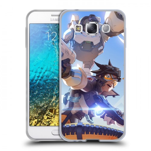 Дизайнерский пластиковый чехол для Samsung Galaxy E5 Overwatch