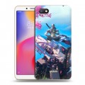 Дизайнерский силиконовый с усиленными углами чехол для Xiaomi RedMi 6A Overwatch