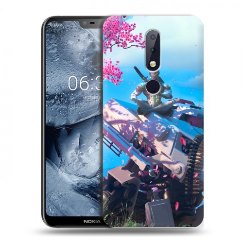 Дизайнерский пластиковый чехол для Nokia 6.1 Plus Overwatch