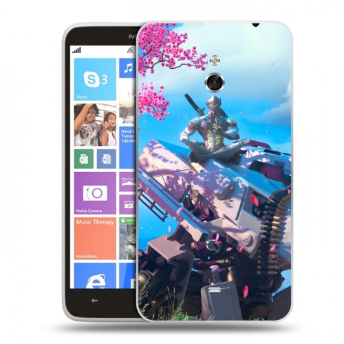 Дизайнерский пластиковый чехол для Nokia Lumia 1320 Overwatch