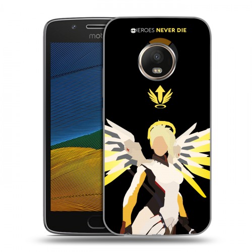 Дизайнерский пластиковый чехол для Lenovo Moto G5 Overwatch