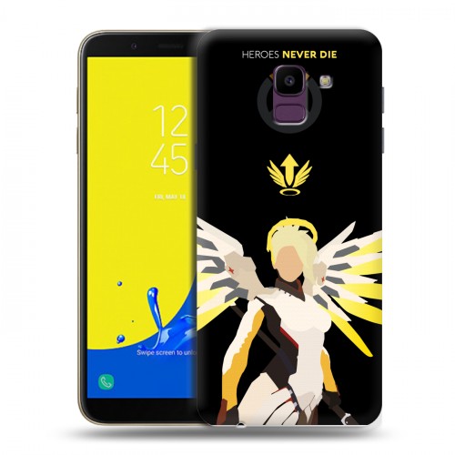 Дизайнерский пластиковый чехол для Samsung Galaxy J6 Overwatch