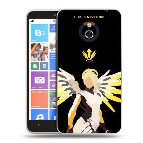 Дизайнерский пластиковый чехол для Nokia Lumia 1320 Overwatch