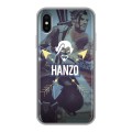 Дизайнерский силиконовый чехол для Iphone x10 Overwatch