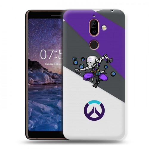 Дизайнерский пластиковый чехол для Nokia 7 Plus Overwatch