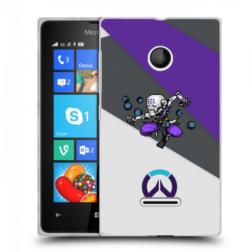 Дизайнерский пластиковый чехол для Microsoft Lumia 435 Overwatch