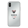 Дизайнерский силиконовый чехол для Iphone x10 Overwatch