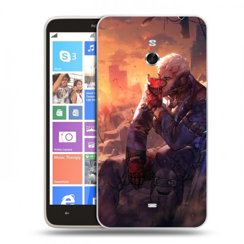 Дизайнерский пластиковый чехол для Nokia Lumia 1320 Overwatch