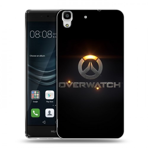 Дизайнерский пластиковый чехол для Huawei Y6II Overwatch