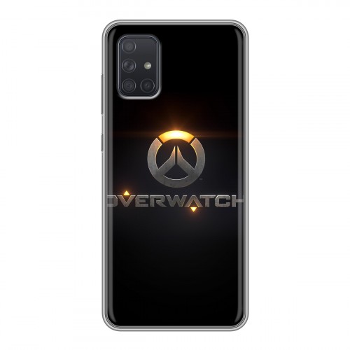 Дизайнерский силиконовый чехол для Samsung Galaxy A71 Overwatch