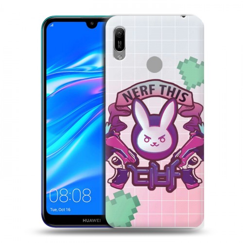 Дизайнерский пластиковый чехол для Huawei Y6 (2019) Overwatch