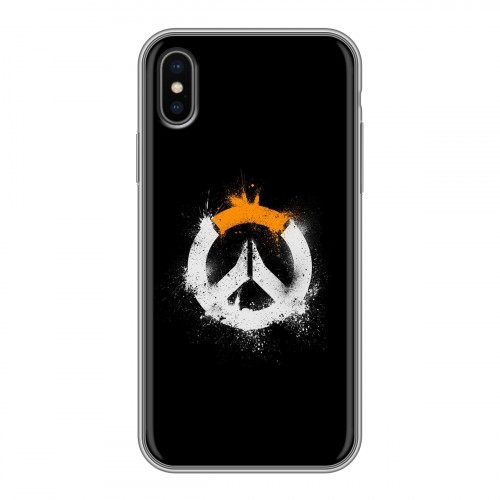 Дизайнерский силиконовый чехол для Iphone x10 Overwatch