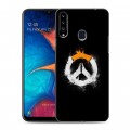 Дизайнерский пластиковый чехол для Samsung Galaxy A20s Overwatch