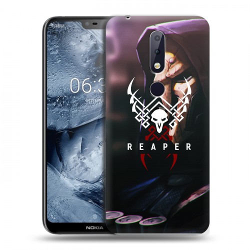 Дизайнерский силиконовый чехол для Nokia 6.1 Plus Overwatch